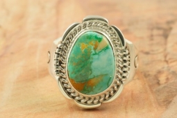 Genuine Royston Turquoise Sterling Silver Ring